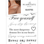 MIAMITATS Переводные тату Quotes (mini)